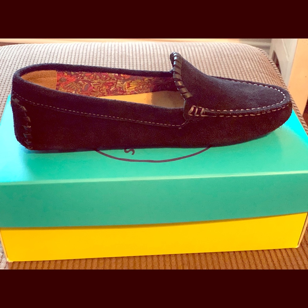 Jack Rogers Taylor suede loafer.
